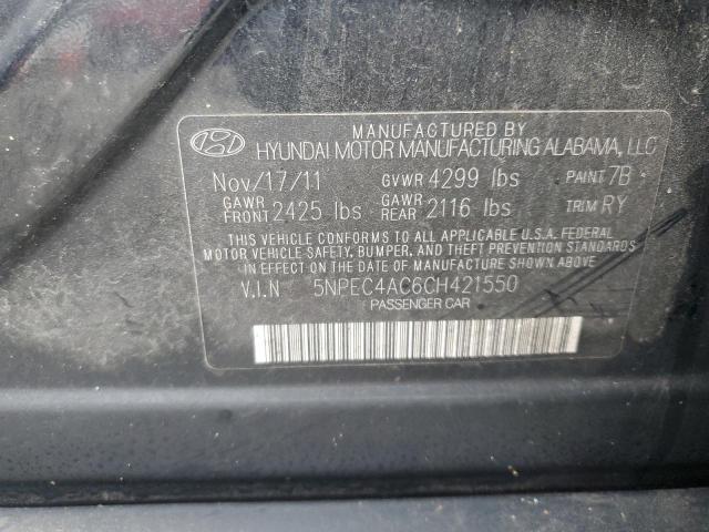 2012 HYUNDAI SONATA SE - 5NPEC4AC6CH421550