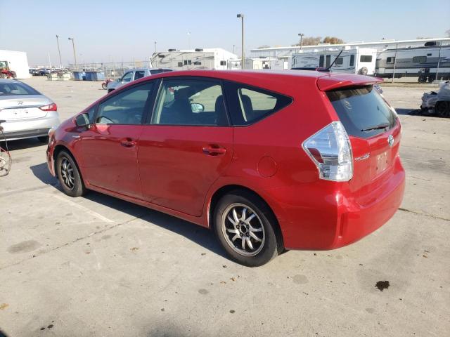 TOYOTA PRIUS V 2014 maroon station hybrid engine JTDZN3EU8EJ000772 photo #3