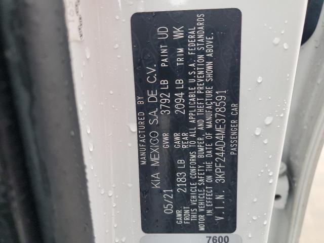 2021 KIA FORTE FE - 3KPF24AD4ME378591