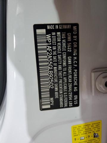 2016 PORSCHE MACAN TURB - WP1AF2A55GLB92502