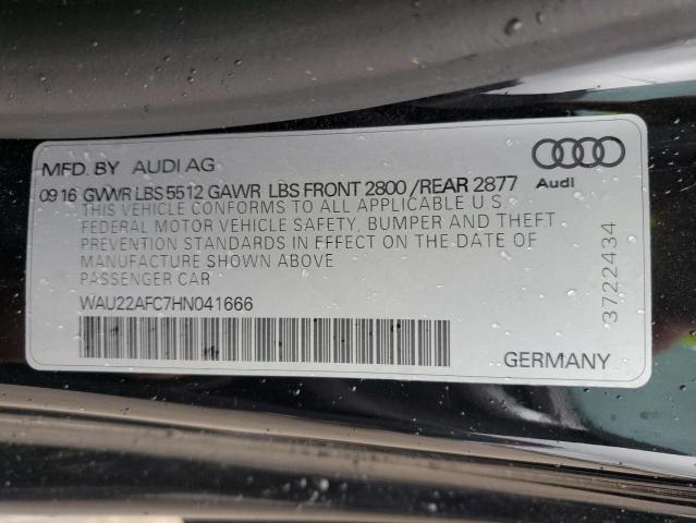 2017 AUDI A7 PRESTIG WAU22AFC7HN041666