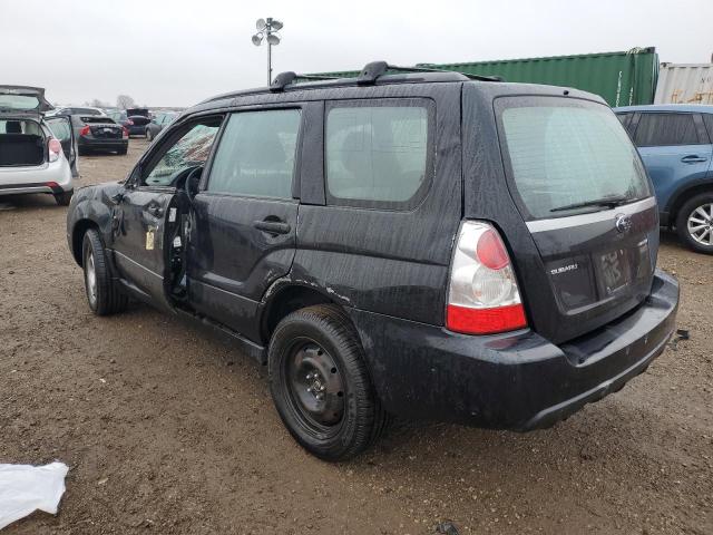 SUBARU FORESTER 2 2008 black  gas JF1SG636X8H710355 photo #3