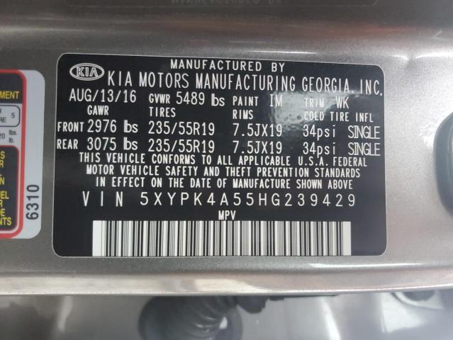 2017 KIA SORENTO SX - 5XYPK4A55HG239429