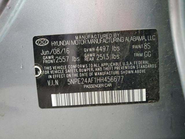 VIN 5NPE24AF1HH456677 2017 HYUNDAI SONATA no.12