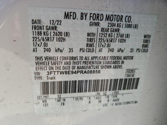 2023 FORD MAVERICK X - 3FTTW8E94PRA08856