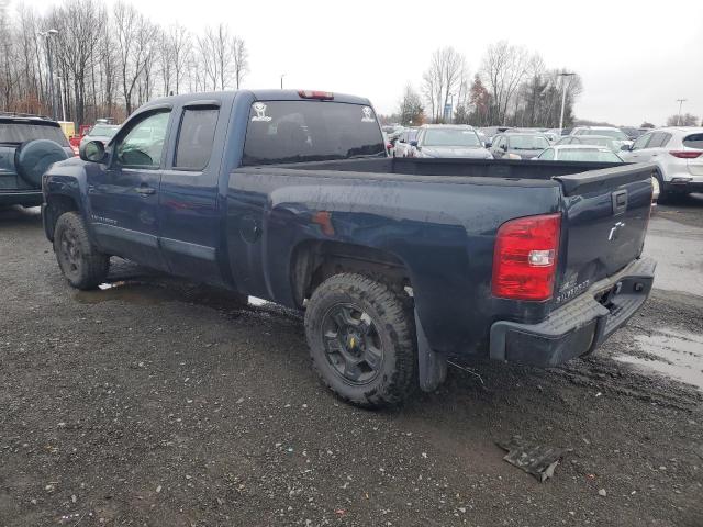 CHEVROLET SILVERADO 2008 blue 4dr ext flexible fuel 2GCEK190681285361 photo #3