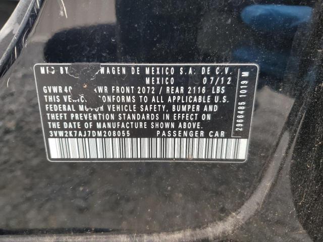 2013 VOLKSWAGEN JETTA BASE - 3VW2K7AJ7DM208055