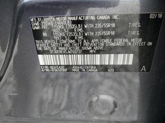 2018 TOYOTA RAV4 LIMIT - 2T3DFREV5JW760737