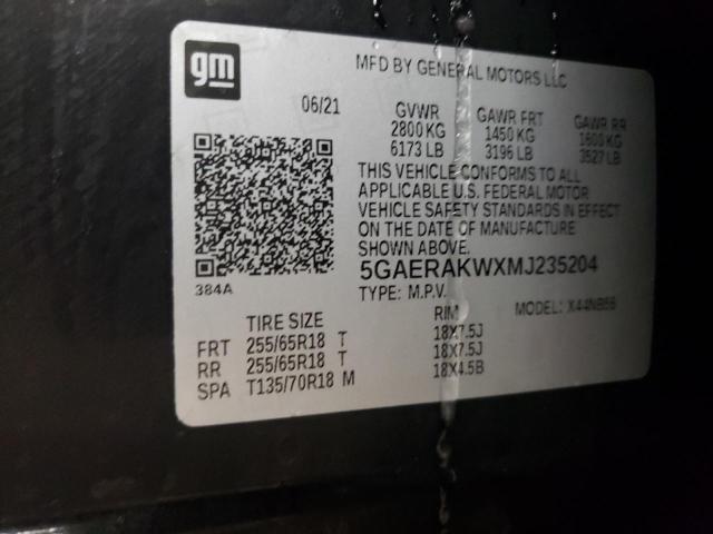 2021 BUICK ENCLAVE PR - 5GAERAKWXMJ235204