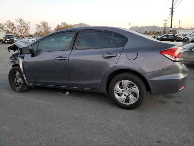 HONDA CIVIC LX 2015 gray sedan 4d gas 19XFB2F55FE237392 photo #3