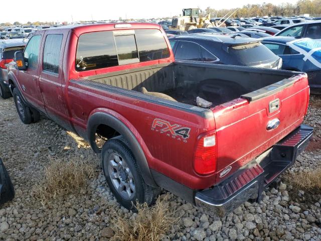 FORD F250 SUPER 2016 red crew pic diesel 1FT7W2BT7GEB60034 photo #3