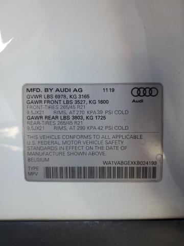 VIN WA1VABGEXKB024193 2019 AUDI E-TRON no.13