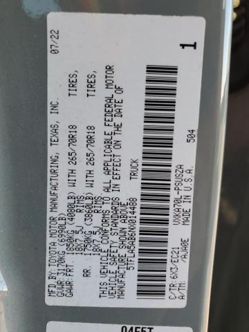 2022 TOYOTA TUNDRA CRE - 5TFLA5AB6NX014488