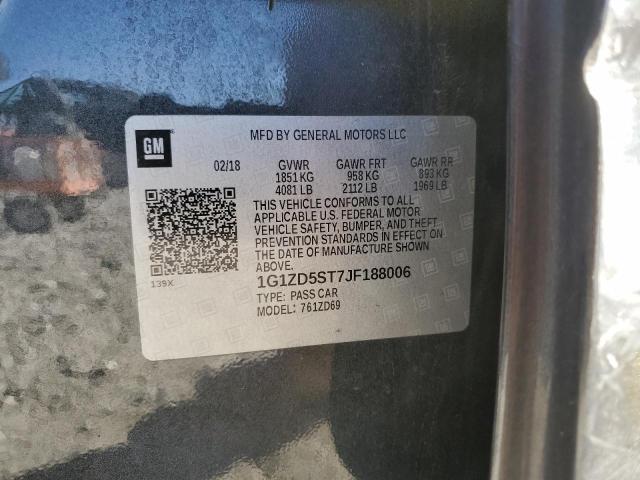2018 CHEVROLET MALIBU LT - 1G1ZD5ST7JF188006