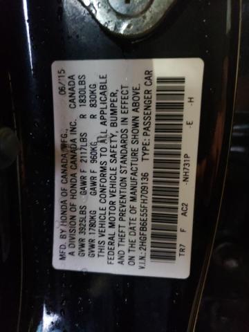 2015 HONDA CIVIC SI - 2HGFB6E55FH709136