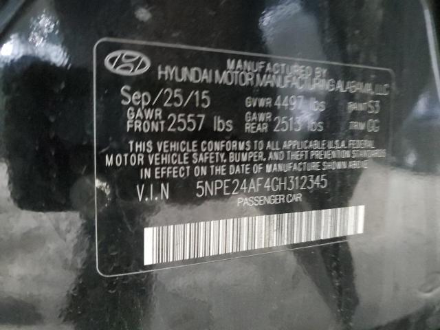 2016 HYUNDAI SONATA SE - 5NPE24AF4GH312345