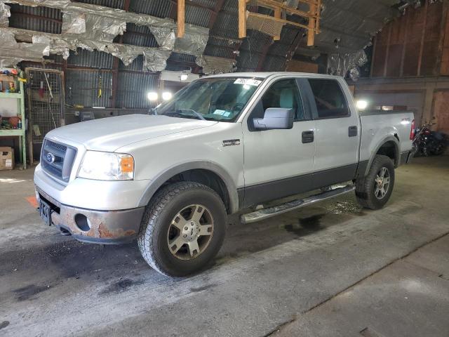 FORD F150 SUPER 2007 silver crew pic gas 1FTPW14537FB56369 photo #1