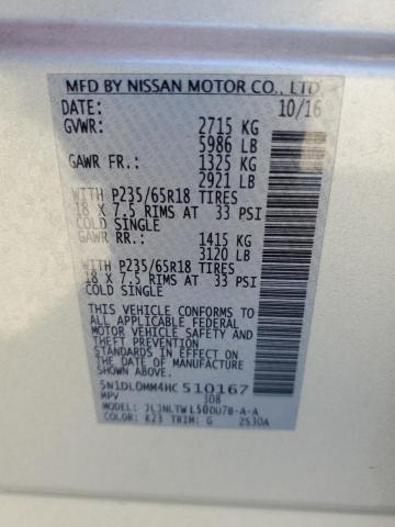 2017 INFINITI QX60 - 5N1DL0MM4HC510167