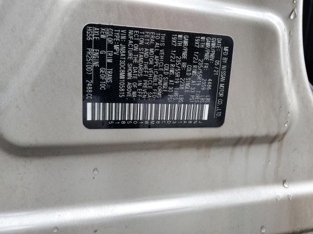 2021 NISSAN ROGUE PLAT - JN8AT3DC8MW105815