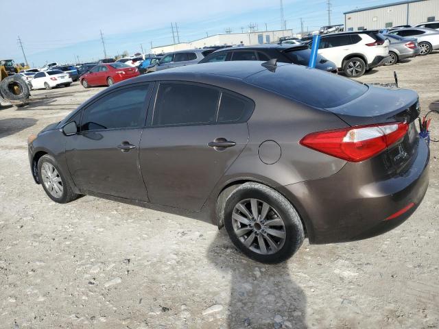 KIA FORTE LX 2014 charcoal sedan 4d gas KNAFX4A63E5218022 photo #3