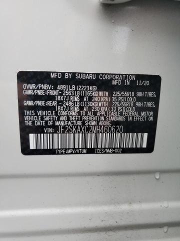 2021 SUBARU FORESTER T - JF2SKAXC2MH460620