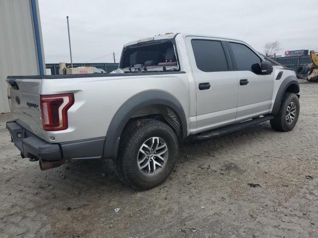 FORD F150 RAPTO 2017 silver  gas 1FTFW1RG8HFA82180 photo #4