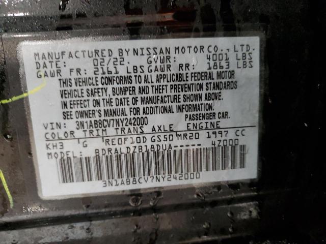 VIN 3N1AB8CV7NY242000 2022 NISSAN SENTRA no.12