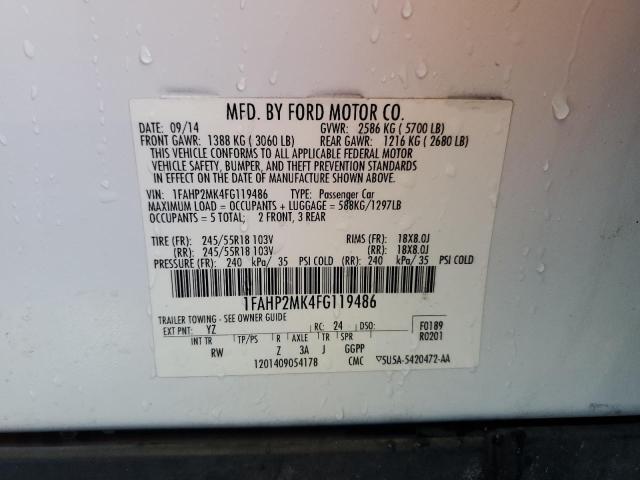 2015 FORD TAURUS POL - 1FAHP2MK4FG119486