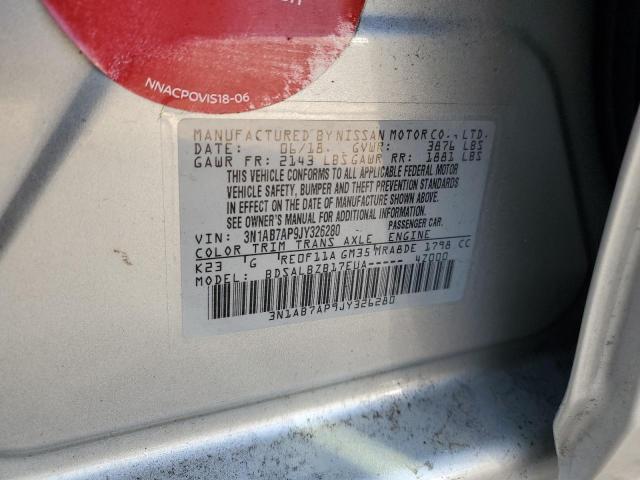 2018 NISSAN SENTRA S - 3N1AB7AP9JY326280