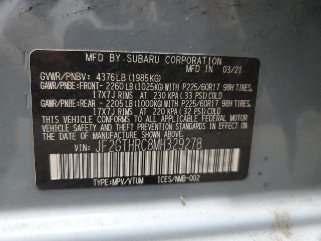 2021 SUBARU CROSSTREK - JF2GTHRC8MH329278