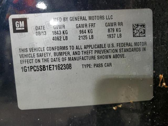 VIN 1G1PC5SB1E7162308 2014 CHEVROLET CRUZE no.12