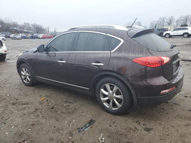 INFINITI EX35 BASE 2008 black station gas JNKAJ09F98M356054 photo #3