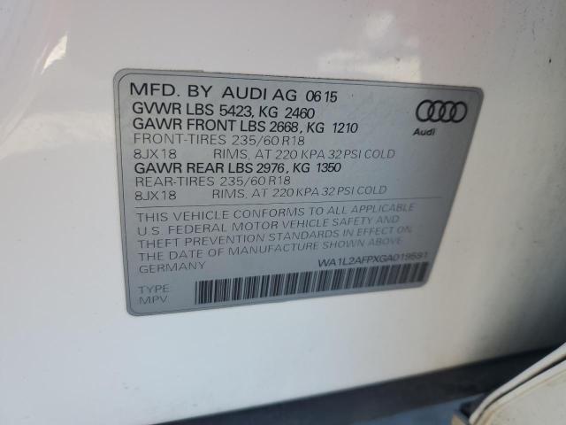 2016 AUDI Q5 PREMIUM - WA1L2AFPXGA019591