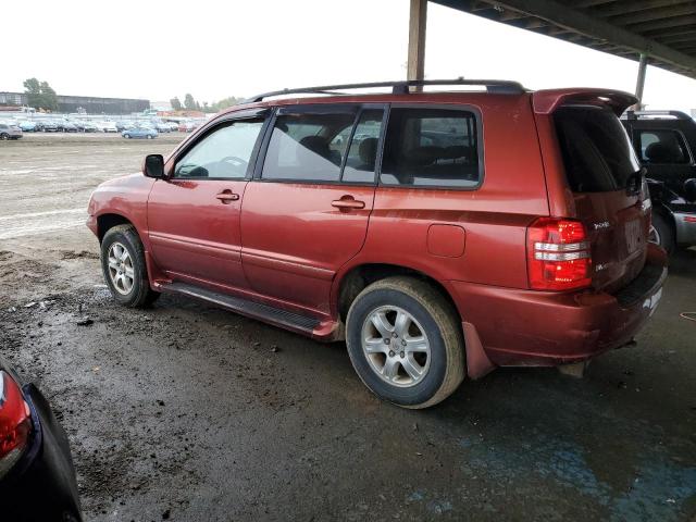 TOYOTA HIGHLANDER 2002 red  gas JTEHF21A520053103 photo #3