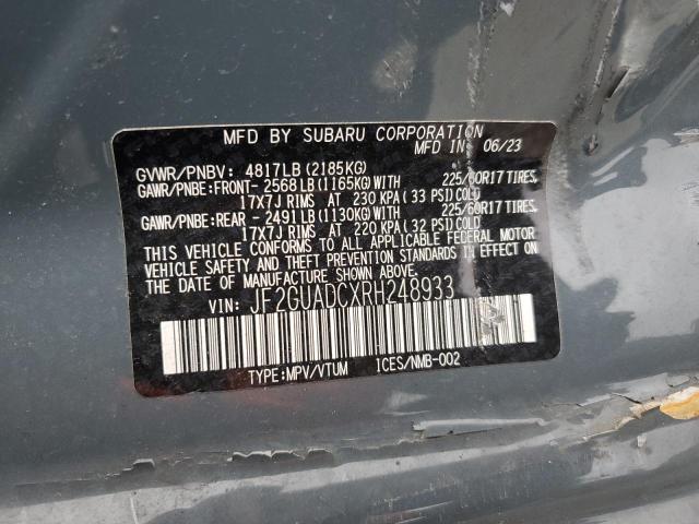 2024 SUBARU CROSSTREK - JF2GUADCXRH248933
