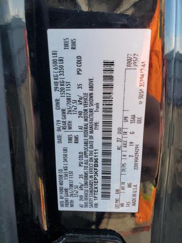 2019 FORD F150 SUPER - 1FTEX1EP3KFB96111