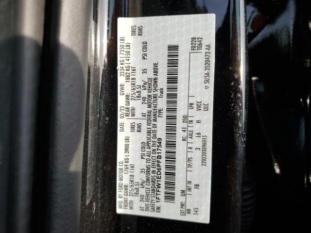 2023 FORD F150 SUPER - 1FTFW1ED6PFB17549