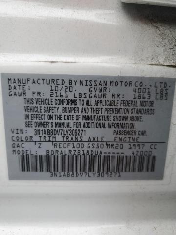 2020 NISSAN SENTRA SR - 3N1AB8DV7LY309271