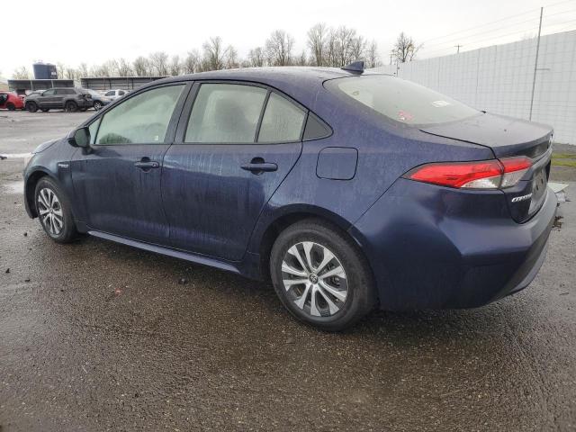 TOYOTA COROLLA LE 2020 blue  hybrid engine JTDEBRBE1LJ030734 photo #3