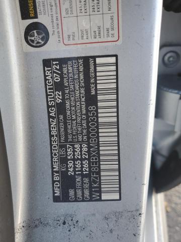 2021 MERCEDES-BENZ E 350 4MAT - W1KZF8EBXMB000358