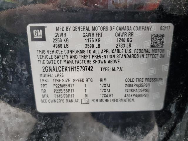 VIN 2GNALCEK1H1579742 2017 CHEVROLET EQUINOX no.14