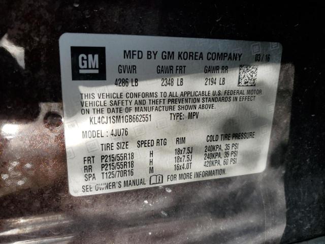 2016 BUICK ENCORE SPO - KL4CJ1SM1GB662551