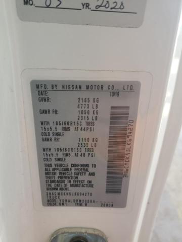 2020 NISSAN NV 3N6CM0KN5LK694270