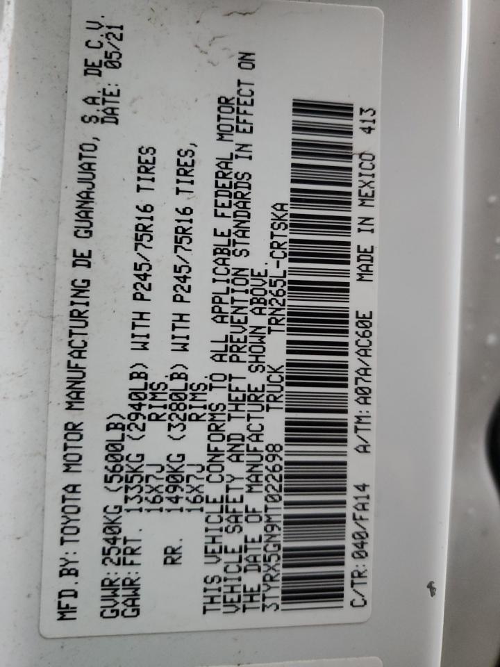 TOYOTA TACOMA ACCESS CAB