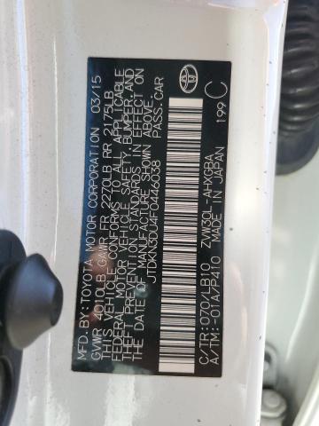 2015 TOYOTA PRIUS - JTDKN3DU4F0446038