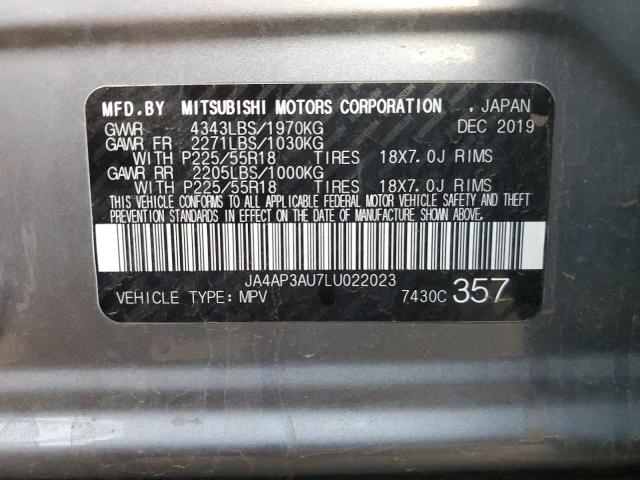 VIN JA4AP3AU7LU022023 2020 MITSUBISHI OUTLANDER no.14