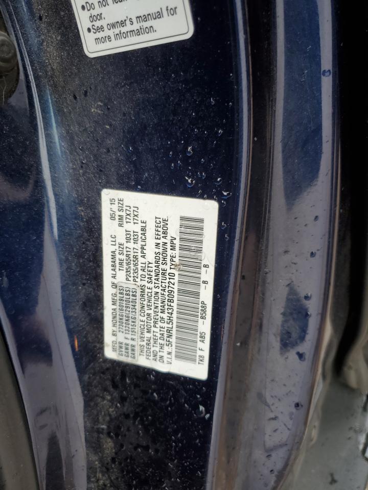 Lot #3030725137 2015 HONDA ODYSSEY EX