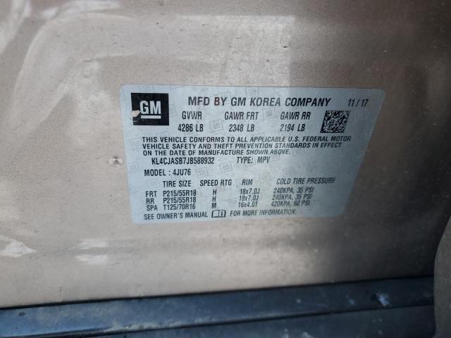 VIN KL4CJASB7JB588932 2018 BUICK ENCORE no.12