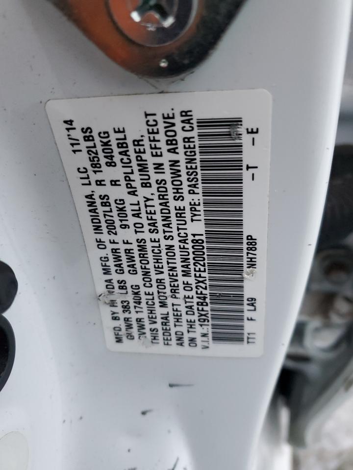 Lot #3309421973 2015 HONDA CIVIC HYBR