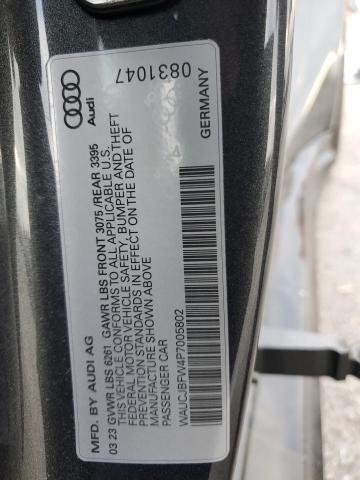 2023 AUDI E-TRON GT WAUCJBFW4P7005802